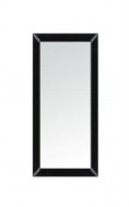 Black Glass Bevelled Mirror