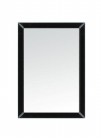 Black Glass Bevelled Mirror