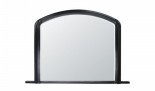 Arch Overmantle Mirror Black