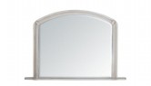 Arch Overmantle Mirror White